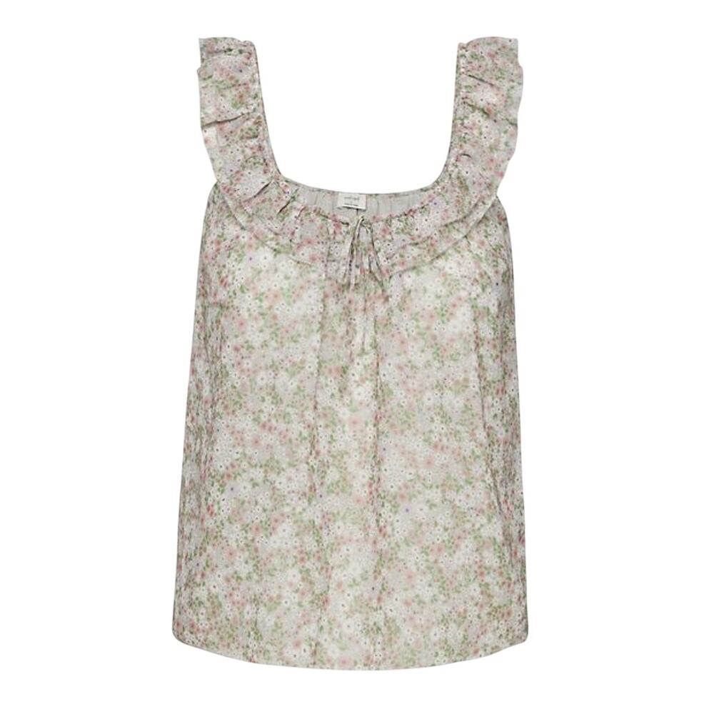 Wilfred Ruffled Ivory Floral Reverie Blouse Size XS